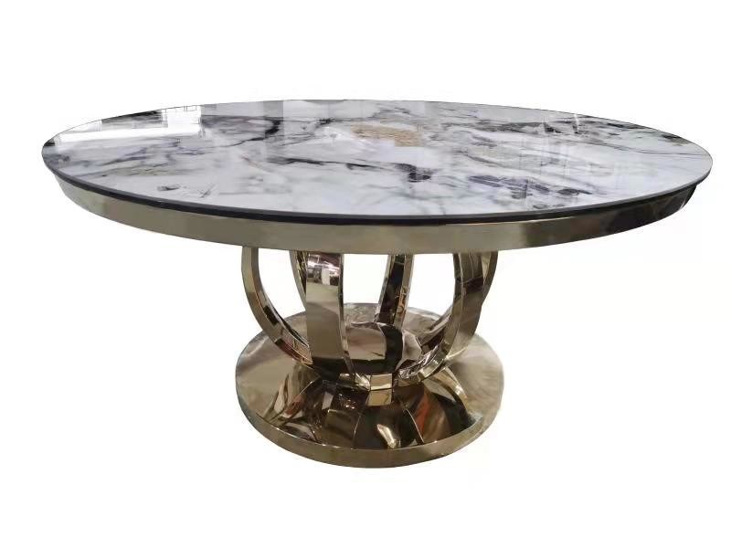 Modern Round Marble Top Dining Table Luxury Italian Marble Round Dining ...