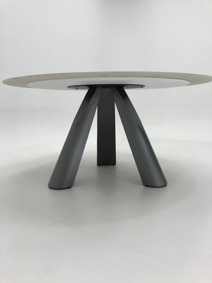Sintered Stone Modern Luxury Round Marble Dining Tables Set for 8 Table ...