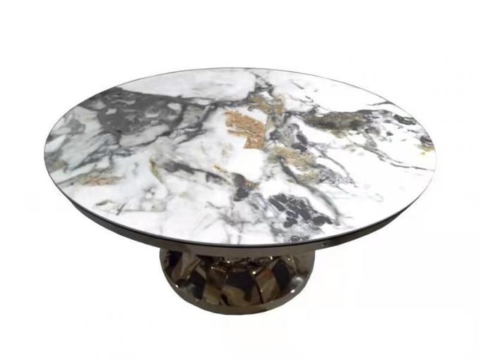 Modern Round Marble Top Dining Table Luxury Italian Marble Round Dining ...